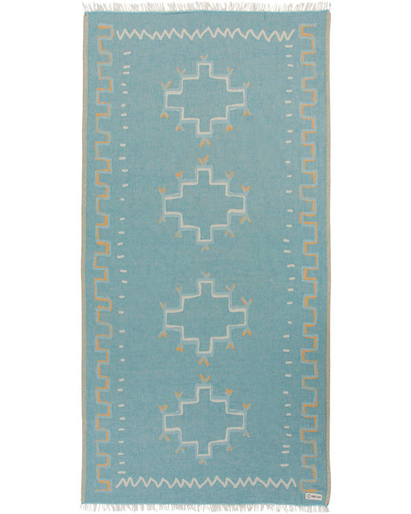 Moroccan Towel Teal - SAND CLOUD