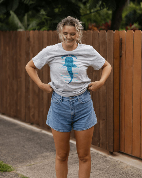 Spotted Shark SS Tee – Heather Gray - SAND CLOUD