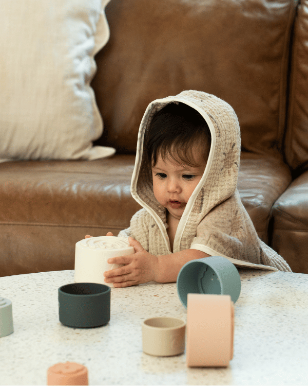 Rainbow Gauze Hooded Poncho - SAND CLOUD