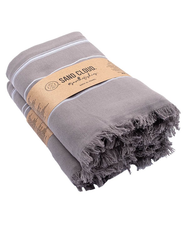 Classic XL Bath Bundle 2 Pack – Grey - SAND CLOUD
