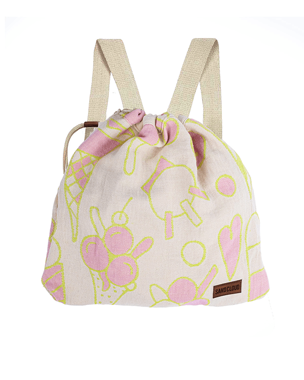 Ice Cream Towel Bag – Natural - SAND CLOUD