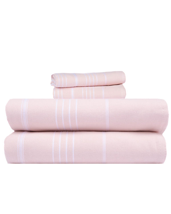 Classic Fringeless XL Bath Bundle – Calcite Pink - SAND CLOUD
