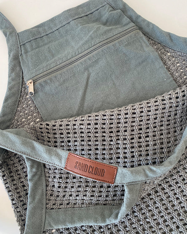 Net Market Bag Grey - SAND CLOUD