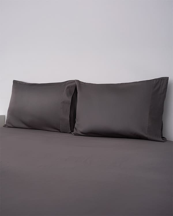 Luxe Sateen Pillowcase Set Steel Grey - SAND CLOUD