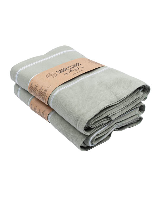Classic Fringeless XL Bath Bundle 2 Pack – Sage - SAND CLOUD