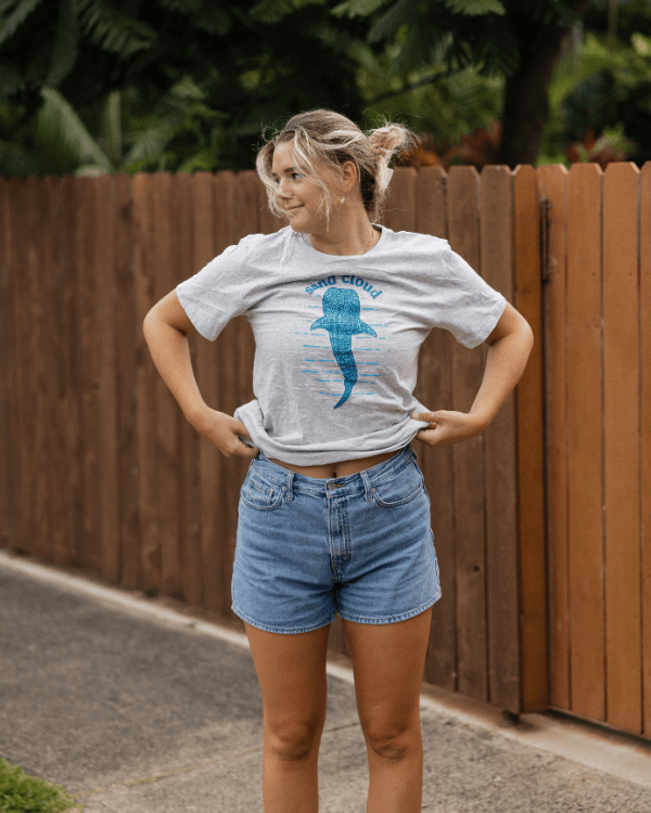 Spotted Shark SS Tee – Heather Gray - SAND CLOUD