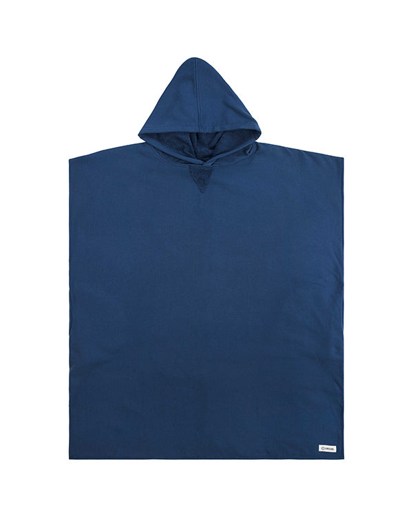Terra Hooded Poncho Navy - SAND CLOUD