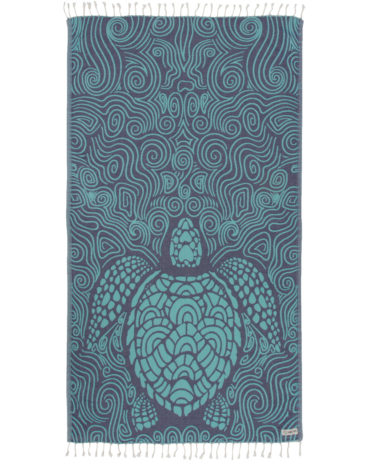 Mint Swirl Turtle Towel - SAND CLOUD
