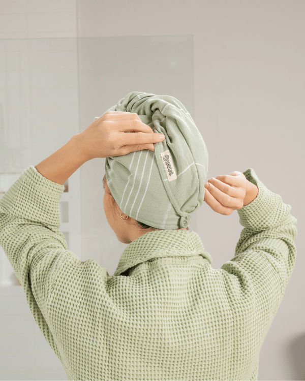 Classic Hair Towel- Sage - SAND CLOUD