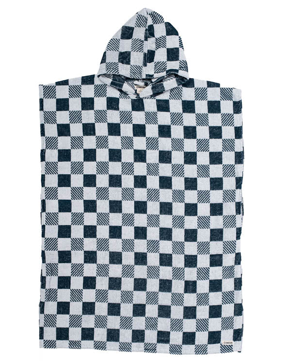 Checker Hooded Poncho - SAND CLOUD
