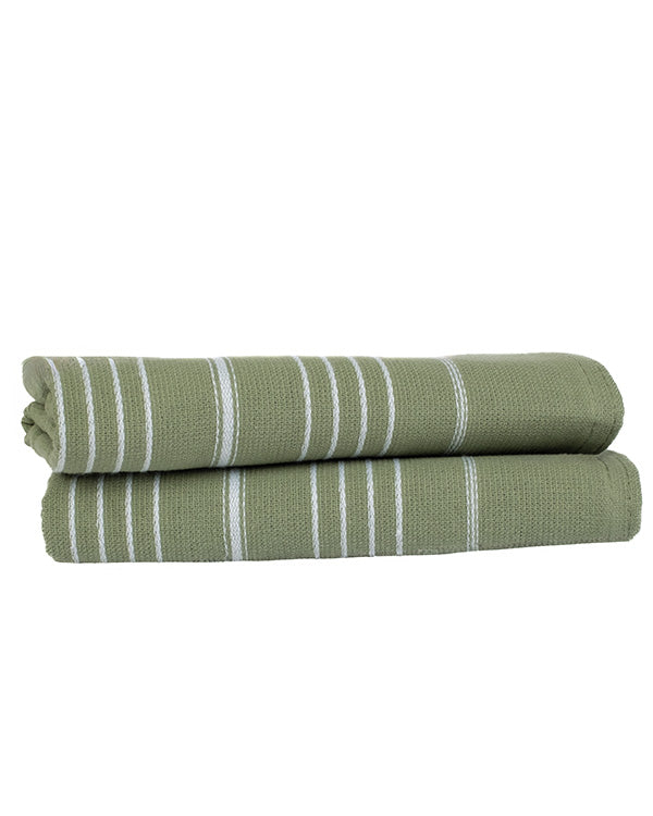 Classic Fringeless Hand Bath Bundle 2 Pack – Hedge Green - SAND CLOUD