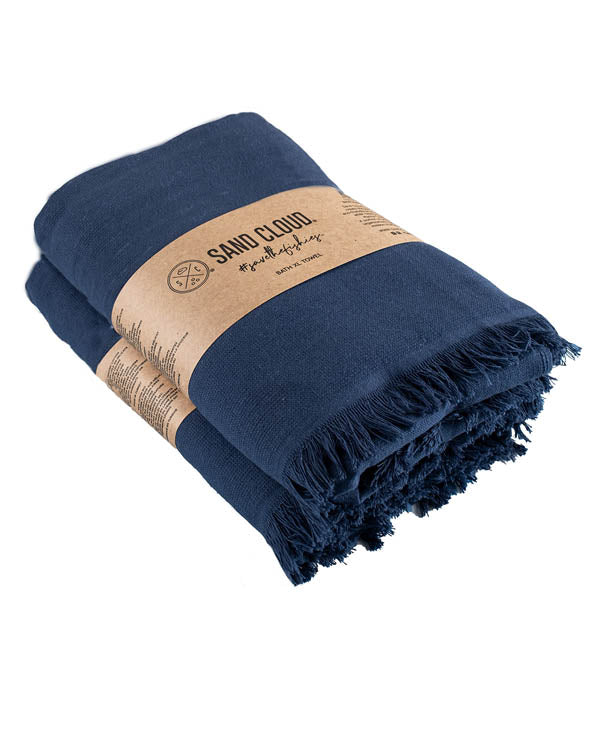 Terra XL Bath Bundle 2 Pack – Navy - SAND CLOUD