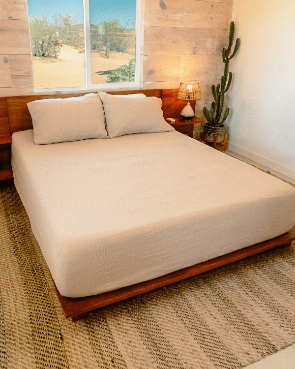 Sonoran Fitted Sheet – Taupe - SAND CLOUD