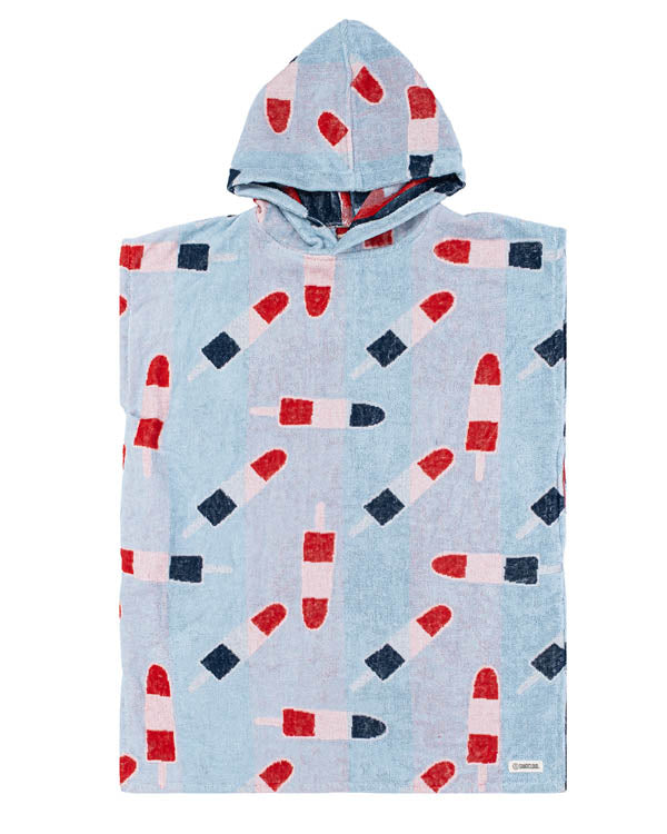 Popsicle Hooded Poncho Youth - SAND CLOUD