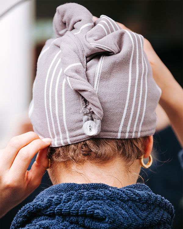 Classic Hair Towel – Grey - SAND CLOUD