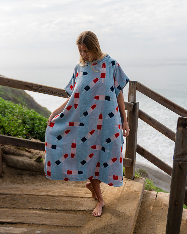 Popsicle Hooded Poncho - SAND CLOUD