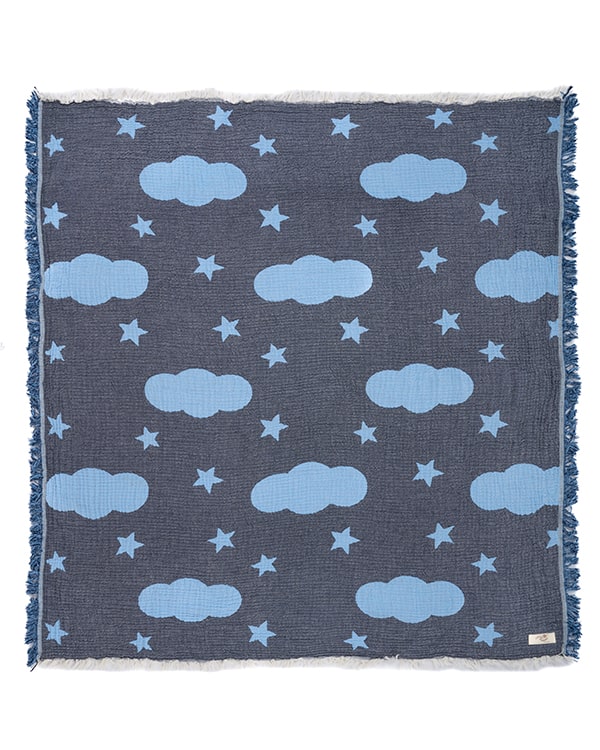 Twinkle Gauze Receiving Blanket with Pouch - SAND CLOUD