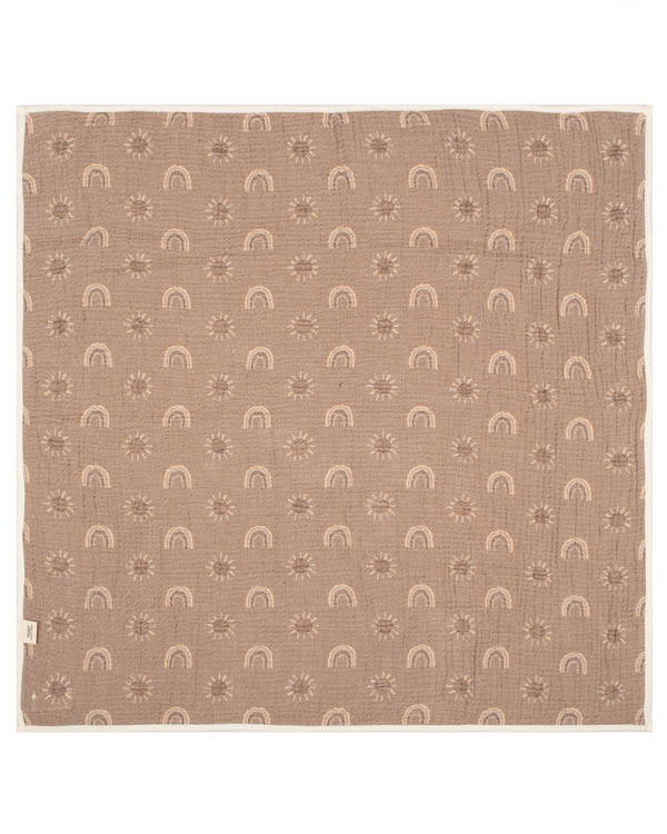 Rainbow Gauze Hooded Blanket Single - SAND CLOUD