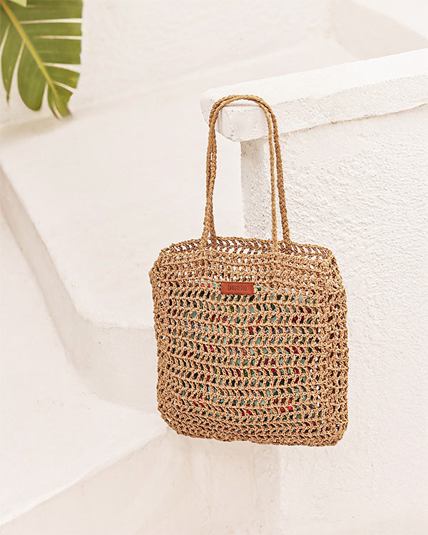 Bahía Straw Tote - SAND CLOUD