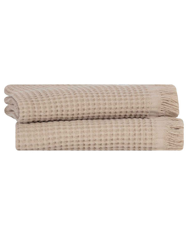 Micro Waffle Hand Bath Bundle – 2 Pack – Sand - SAND CLOUD