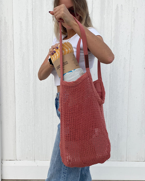 Net Market Bag Terracotta - SAND CLOUD