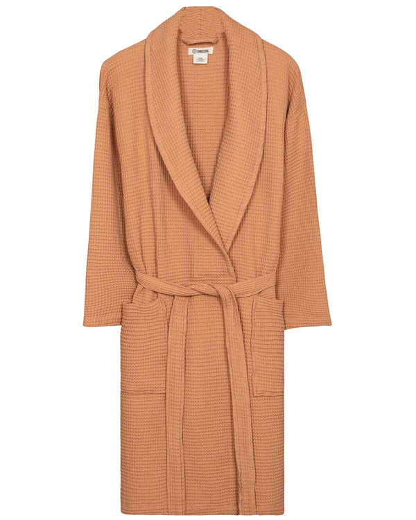 Micro Waffle Robe Beige - SAND CLOUD