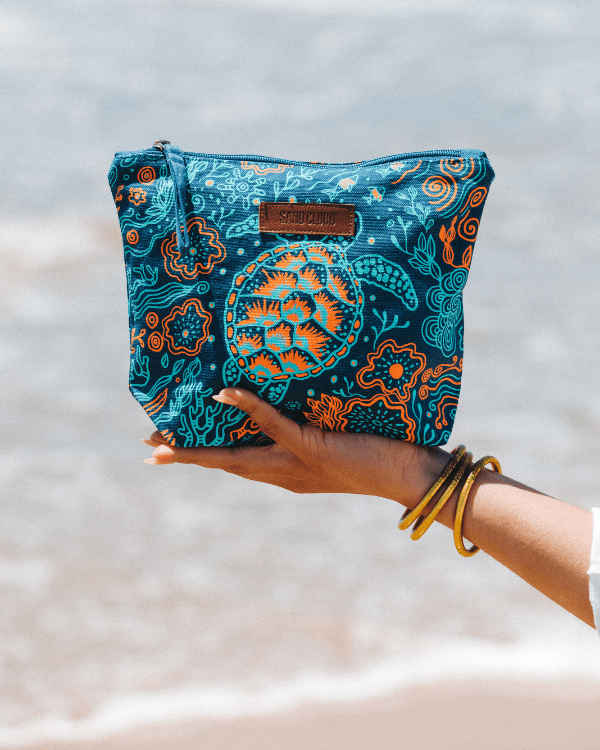 Reef Turtles Zipper Pouch - SAND CLOUD