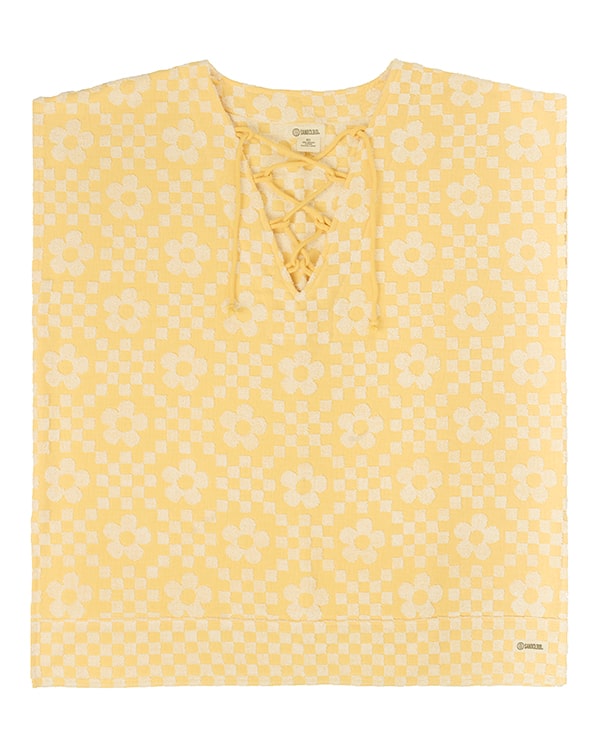 Floral Check Cover Up - SAND CLOUD