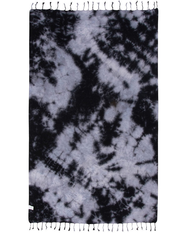 Black Acid Wash Beach Towel- Sand Cloud - SAND CLOUD