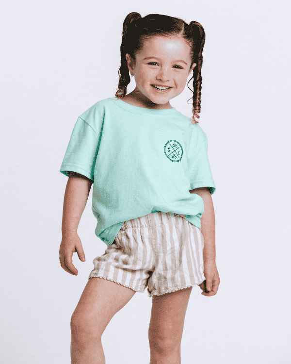 SC Whale Tail Kids Tee – Soft Mint - SAND CLOUD