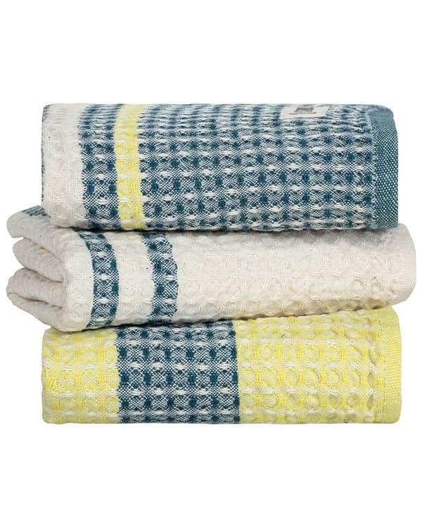Verbena Waffle Kitchen Towel Bundle – Assorted 3 Pack - SAND CLOUD