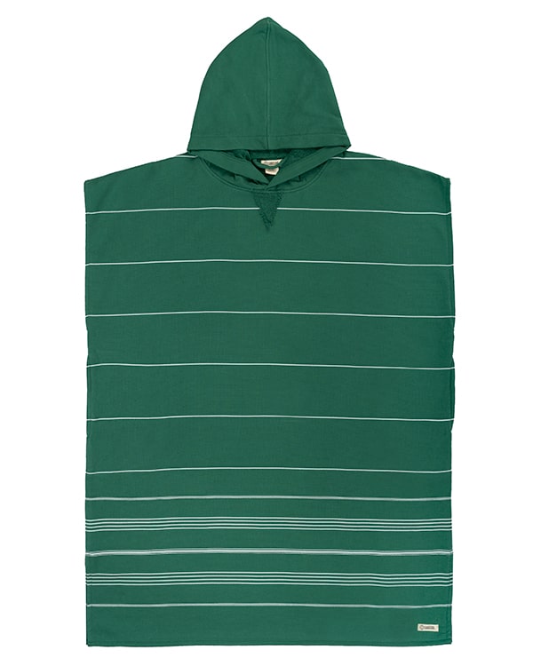 Classic Stripe Hooded Poncho – Rain Forest - SAND CLOUD