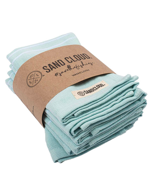 Classic Bath Washcloth Bundle 6 Pack – Seaglass - SAND CLOUD