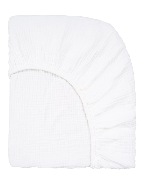 Sonoran Fitted Sheet – White - SAND CLOUD
