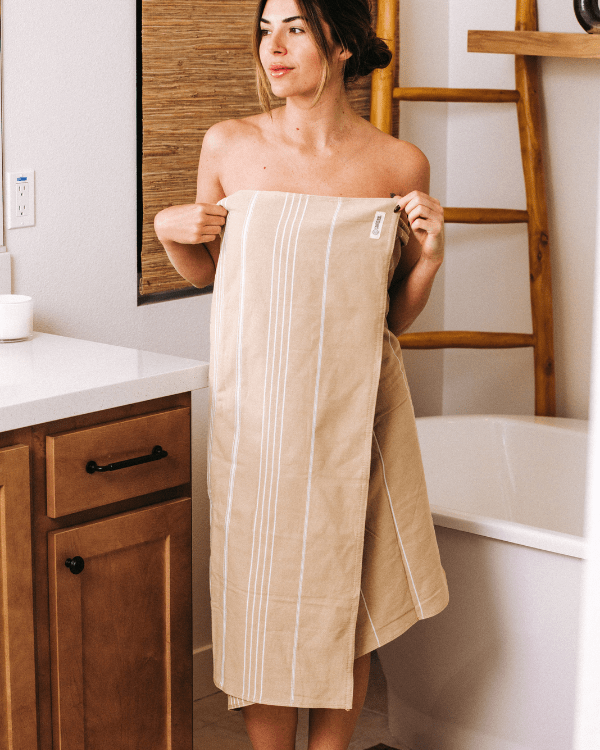 Classic Fringeless XL Bath Bundle – Sand - SAND CLOUD